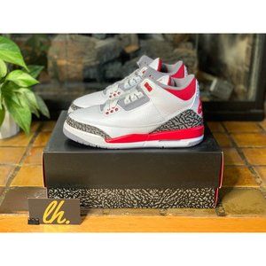 Youth 6y Air Jordan Retro 3 “Fire Red” Athletic Basketball Sneakers DM0967-160